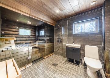 Фото номера Two-Bedroom Chalet with two sleeping lofts Шале RukanKelo г. Рука 12