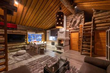 Фото номера Two-Bedroom Chalet with two sleeping lofts Шале RukanKelo г. Рука 25