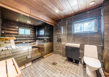 Фото номера Two-Bedroom Chalet with two sleeping lofts Шале RukanKelo г. Рука 26