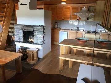 Фото номера Дом для отпуска с лофтом Дома для отпуска Chill Cave - logwood cottage г. Рука 8