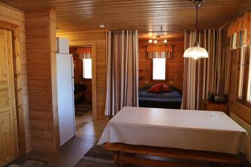 Фото номера Коттедж с 1 спальней и сауной Дома для отпуска Matkailumaja Heikkala Cottages г. Рука 12
