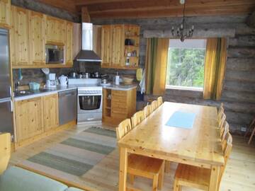 Фото номера Коттедж с 5 спальнями и сауной Дома для отпуска Rukajärven Kelopirtit Cottages г. Рука 26