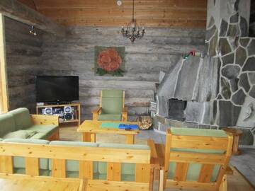 Фото номера Коттедж с 5 спальнями и сауной Дома для отпуска Rukajärven Kelopirtit Cottages г. Рука 24