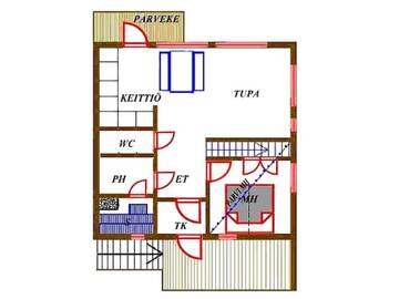 Фото номера Дом для отпуска Дома для отпуска Holiday Home Kesä-iikka c6 г. Рука 8