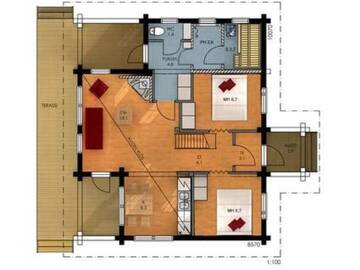 Фото номера Дом для отпуска Дома для отпуска Holiday Home Mäntyrinne г. Рука 43