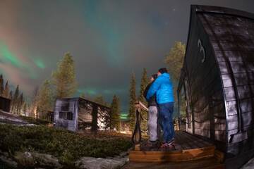 Фото номера Номер-студио с видом на озеро Курортные отели Iisakki Glass Village г. Рука 8