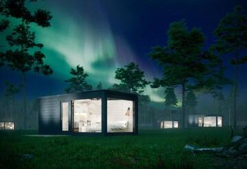 Фото номера Номер-студио с видом на озеро Курортные отели Iisakki Glass Village г. Рука 19
